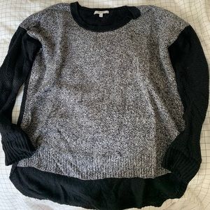 Madewell colorblock 2 tone comfy sweater